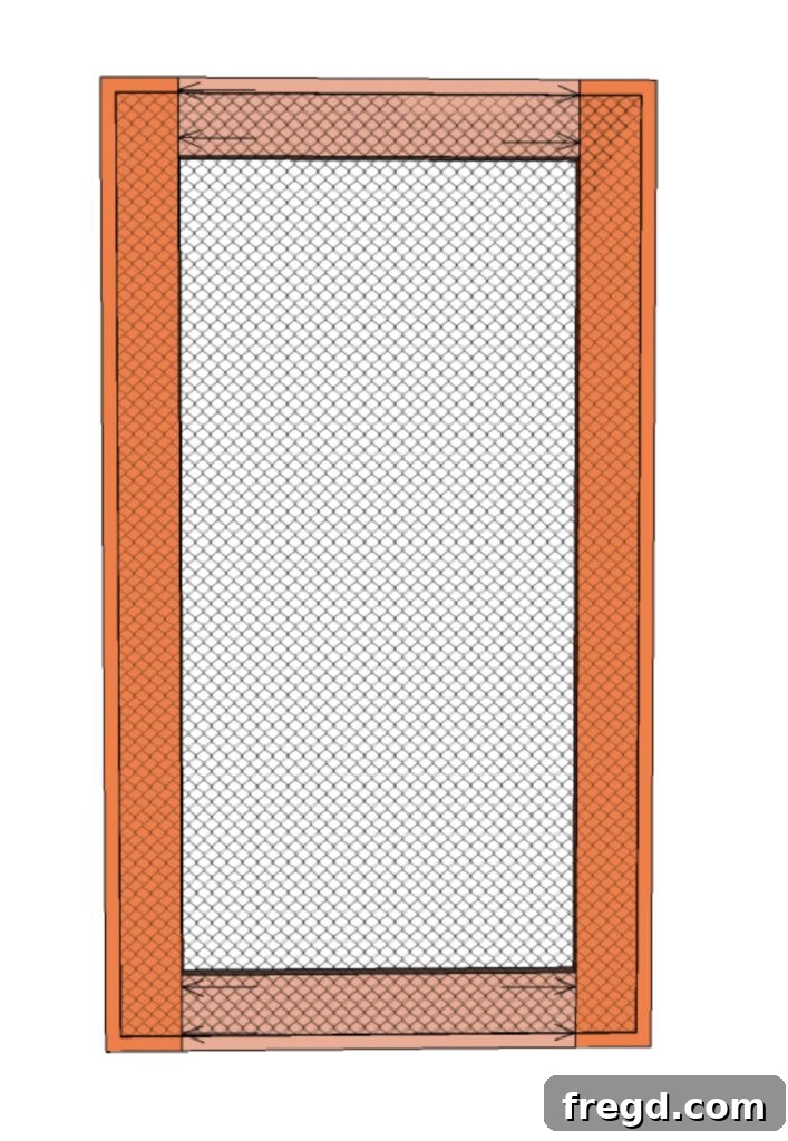 Your DIY Modern Farmhouse Brew Hub 13 Detailed instructions for assembling the door frames using glue and pocket hole screws, followed by preparing them for sanding, finishing, and attaching the wire mesh panels.