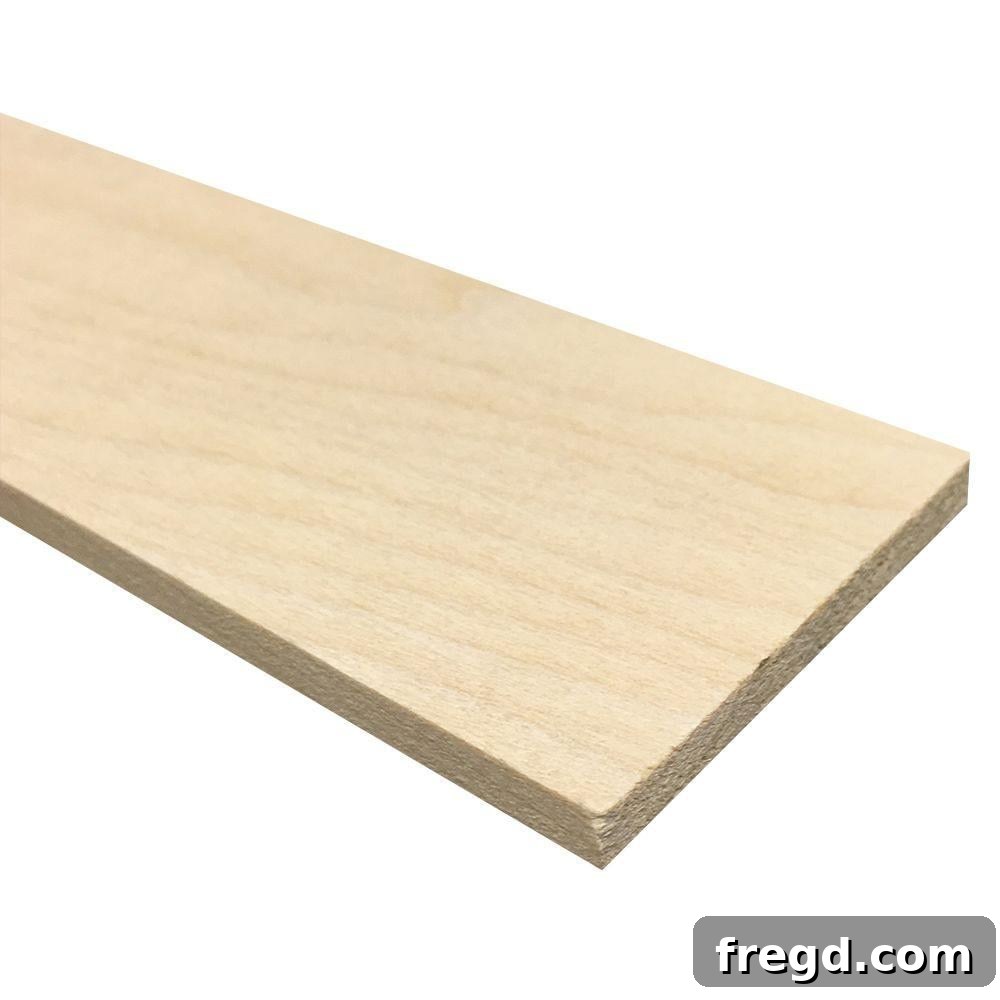 My Hallway Got A Major Glow-Up 7 Image of craft wood battens, used for vertical strips.