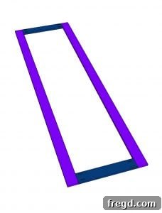 Assembling the barn door frame with pocket holes.