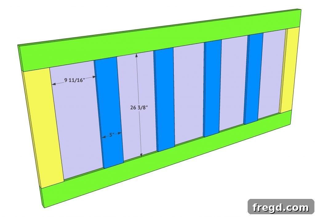 Build Your Own King Panel Bed 12 Footboard trim detail