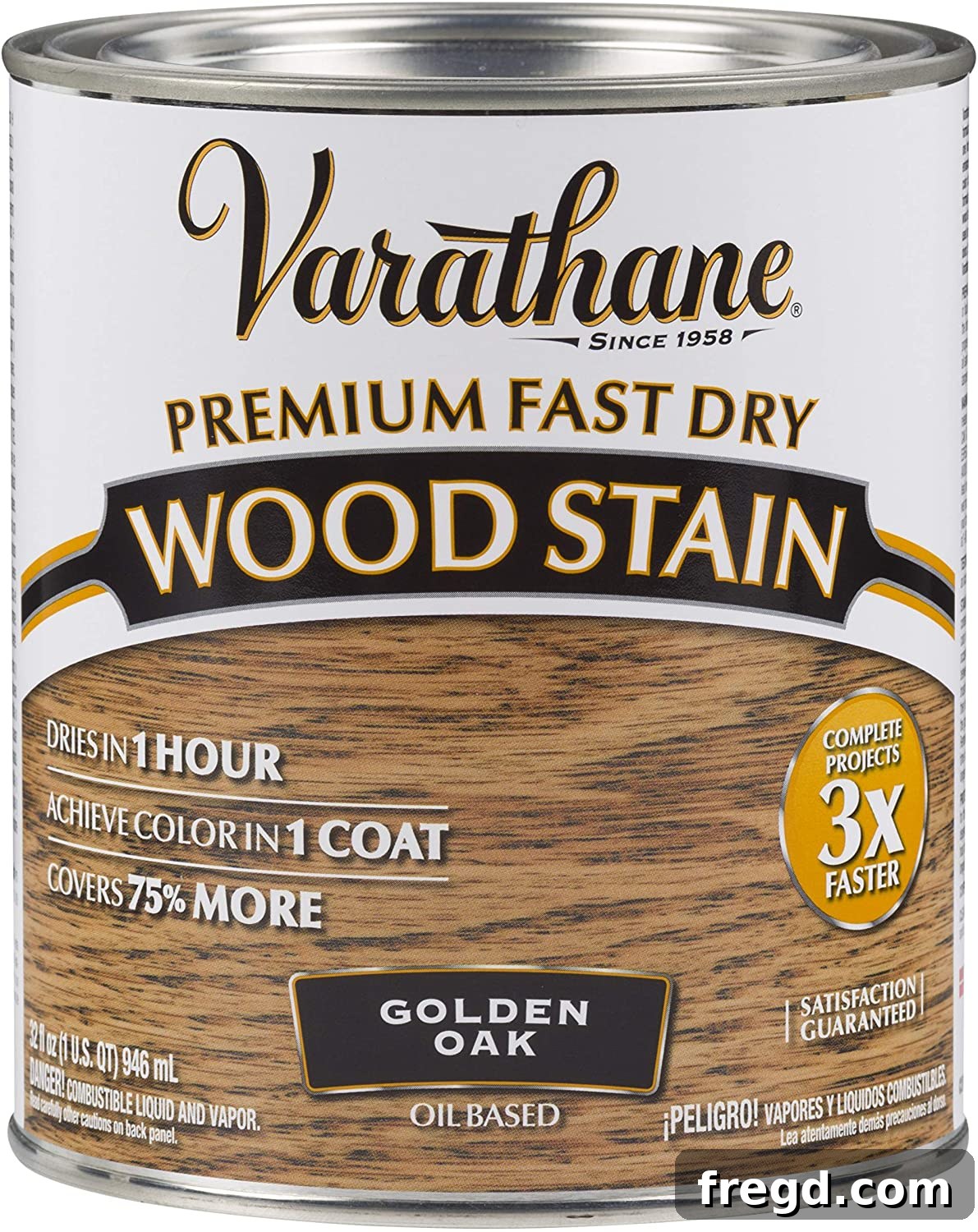 Build Your Own King Panel Bed 17 Minwax Golden Oak wood stain