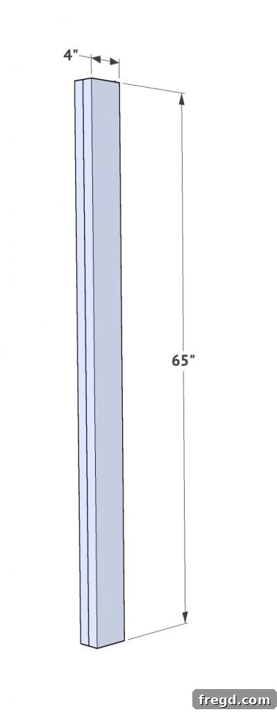 Build Your Own King Panel Bed 3 Cutting and gluing 2x6 boards for bed legs