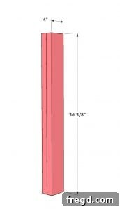 Footboard legs dimensions