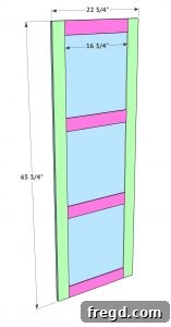 Starting construction of a cabinet door with plywood and trim