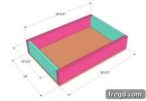 Completing the construction of a drawer box