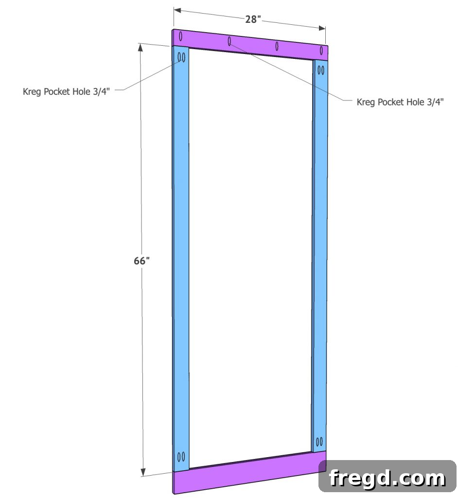 Cabinet with face frame being attached