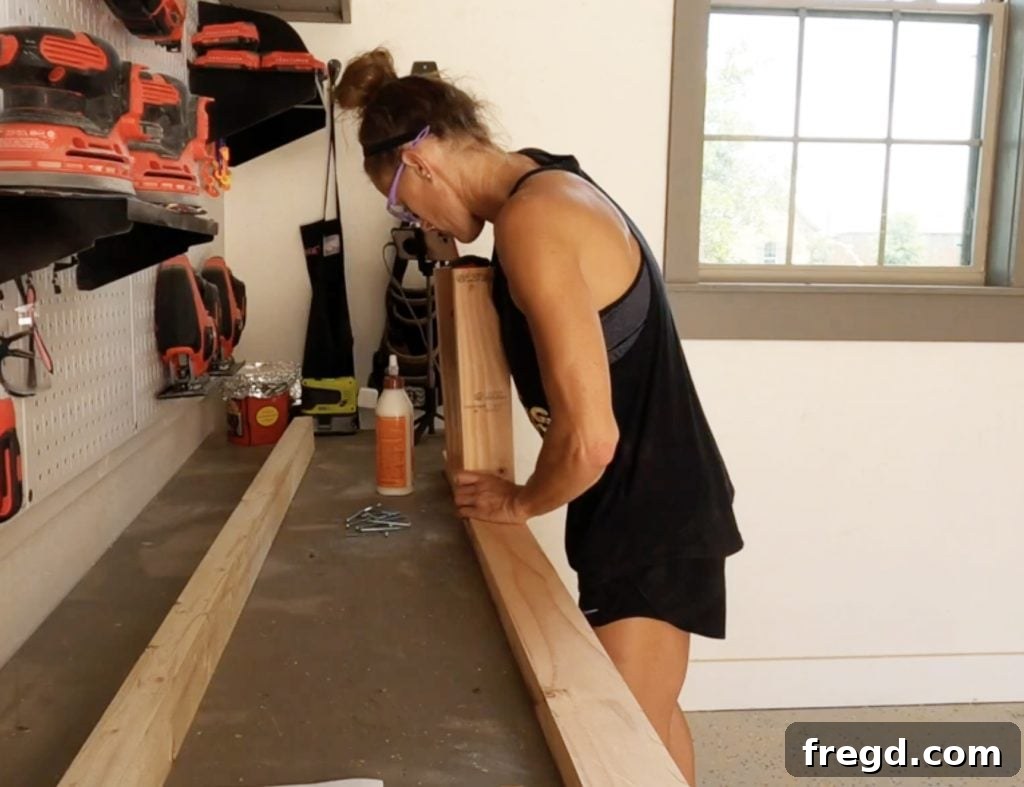 Assembling ladder rungs with pocket holes