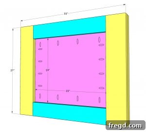 Build Your Own Paneled Farmhouse Dining Table 22 Step 4: Installing plywood panels