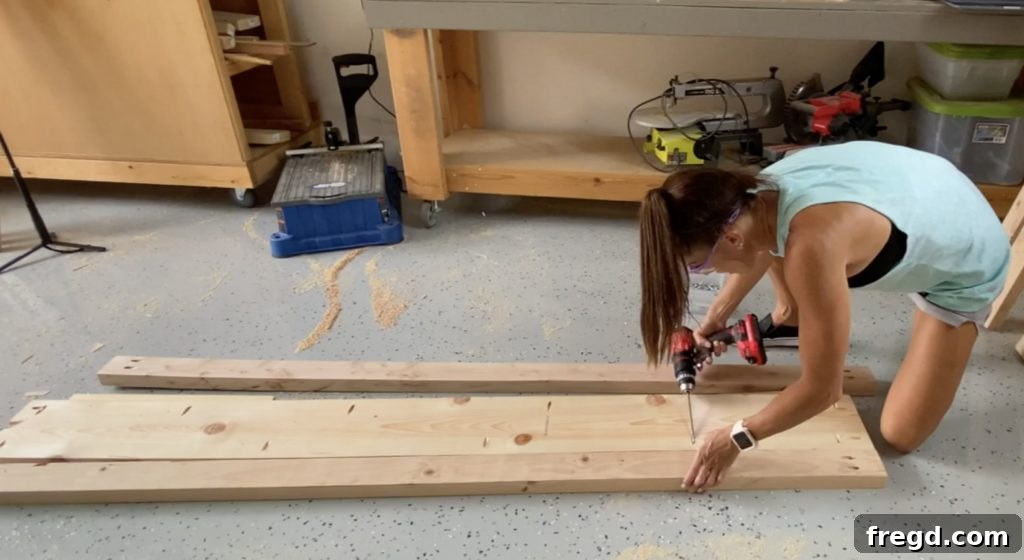 Build Your Own Designer Full Bed 15 Side panel assembly with top and bottom runners