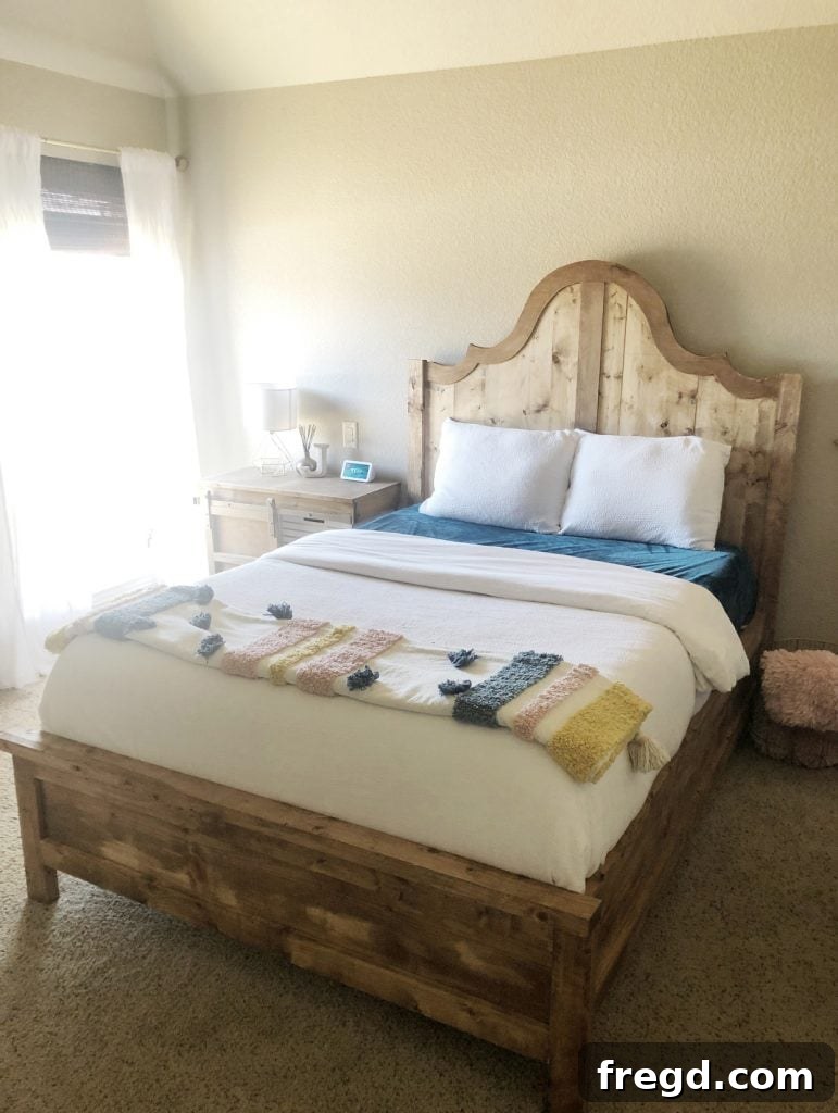 Build Your Own Designer Full Bed 23 Finished DIY Fancy Full Bed ready for use