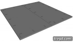 Illustrated step for assembling table top panels