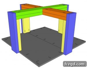Illustrated step for attaching table top to base