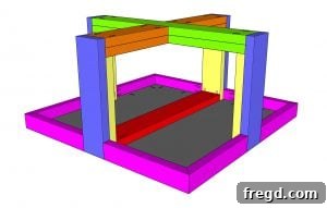 Illustrated step for attaching table top trim