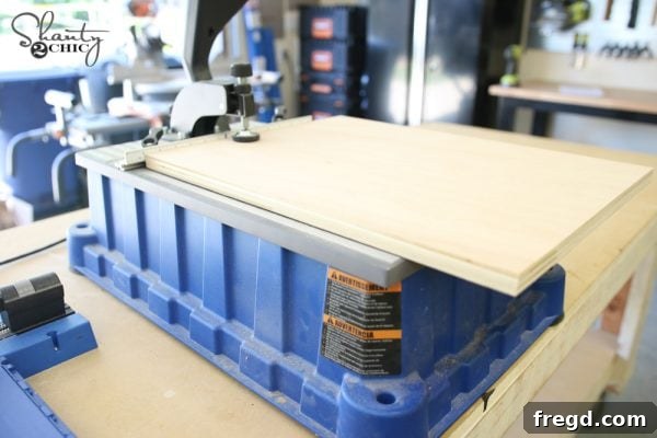 Crafting a Custom Counter-Height Pantry 3 Close-up of cabinet side panel with pocket holes drilled, ready for assembly.