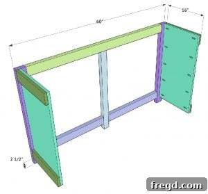 Step 4: Attach Side Frames to Back Face Frame