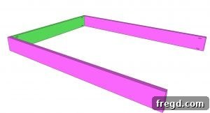 Assembling mattress frame rails and footboard