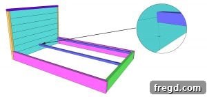 Connecting headboard to bed frame
