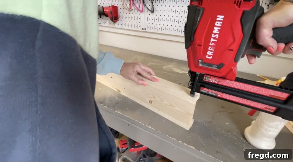 Assembling the back slider components