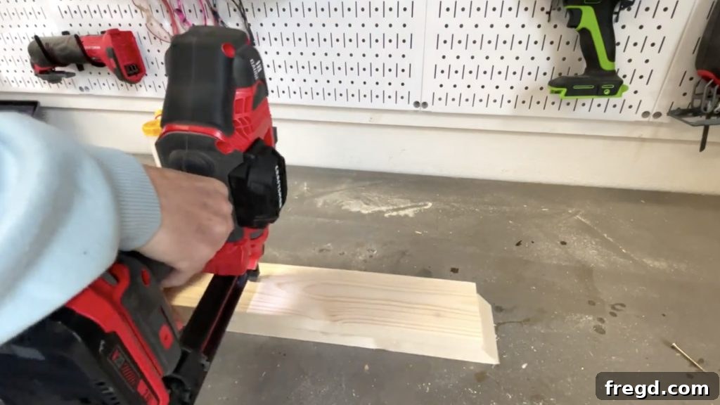 Assembling the arm pieces