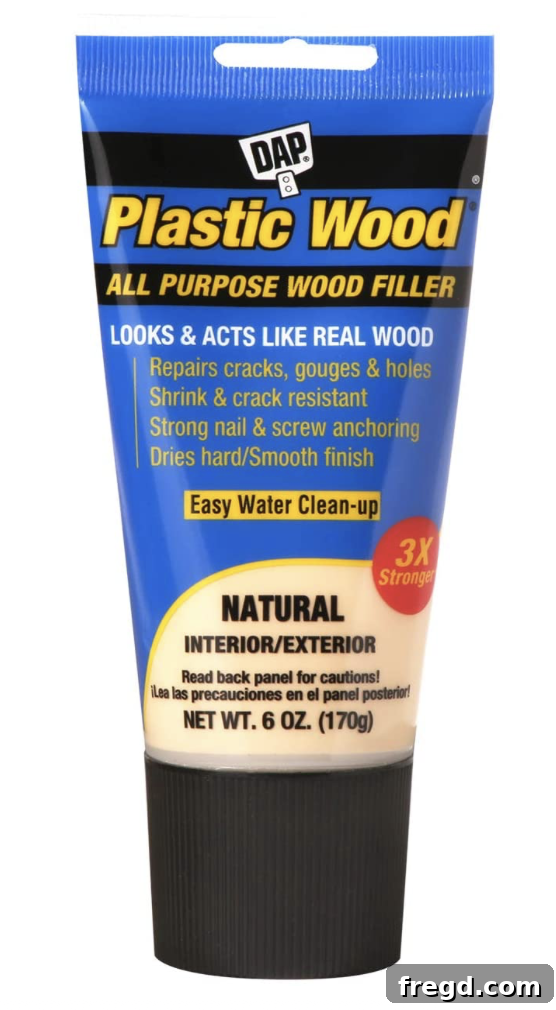 Plastic wood filler