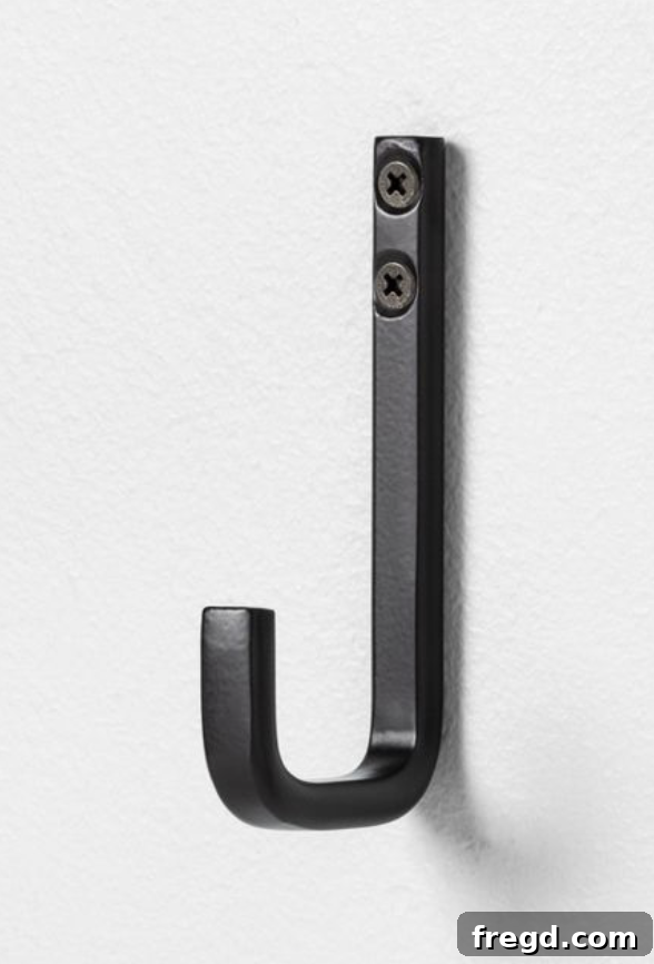 Bathroom towel and hook