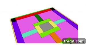 Wheel blocks attachment step