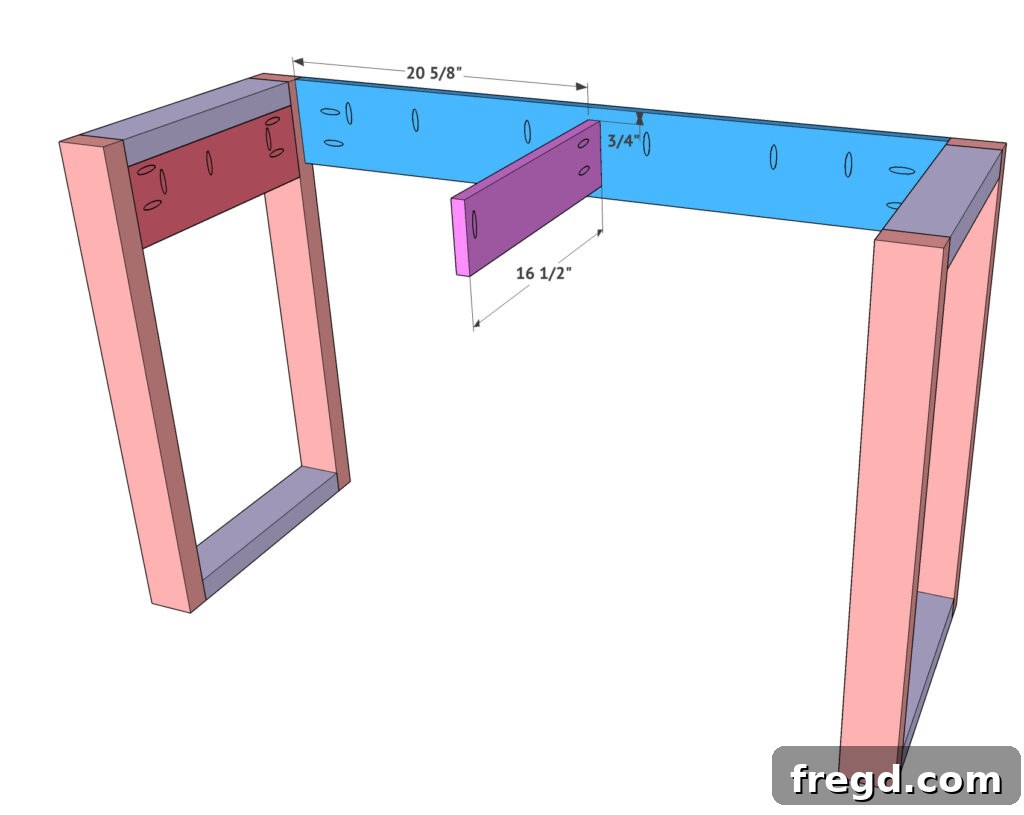 Installing the middle support board