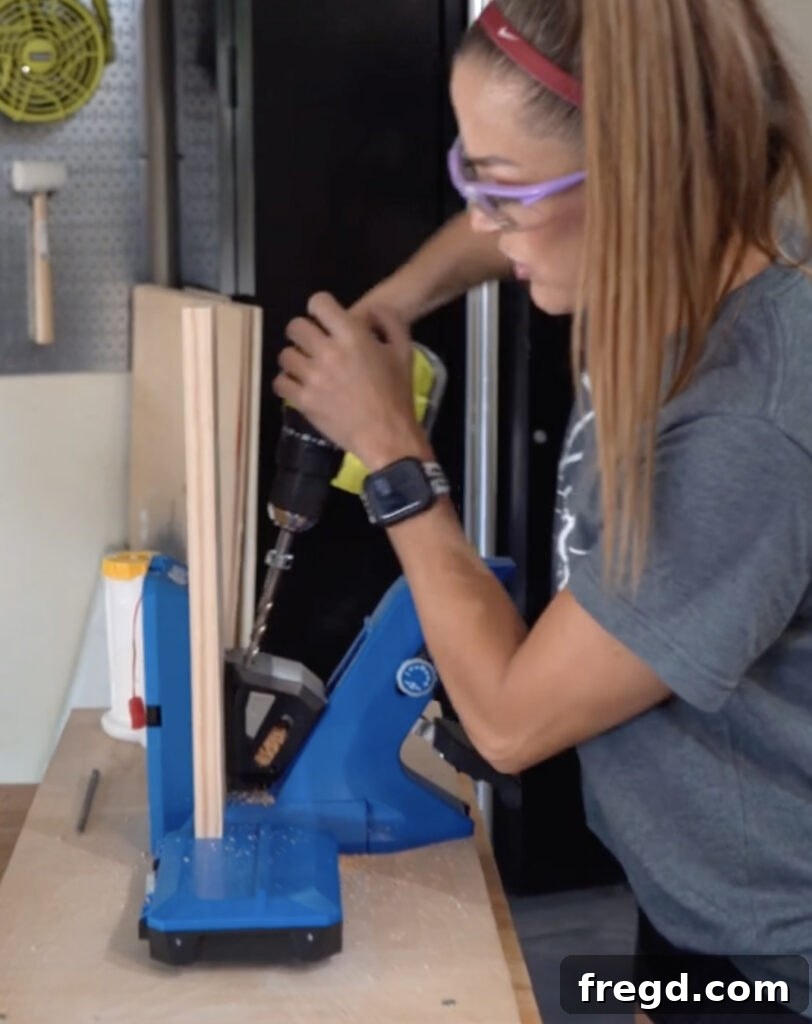 Using a Kreg Jig to drill pocket holes