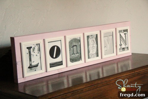 Letter Photo Art - custom wall decor featuring cherished family memories