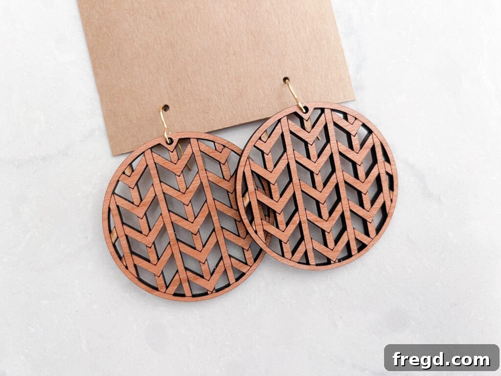 Glowforge Deep Dive: The Definitive 3D Laser Printer Review 5 DIY Wooden Earrings made with Glowforge