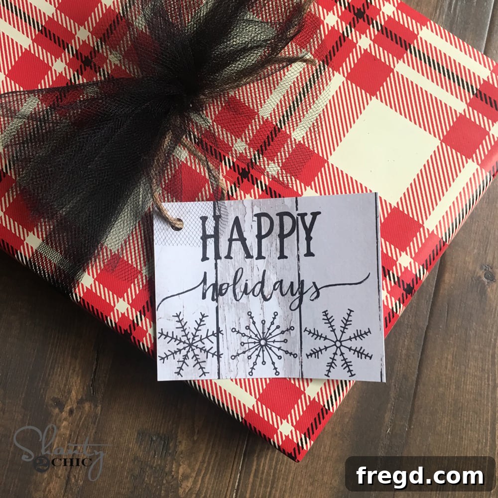 Variety of festive Christmas gift tags to print