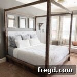 Finished DIY Canopy Bed