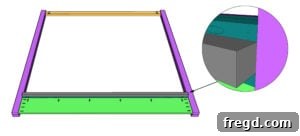 Craft Your Own Canopy Bed 14 Diagram for attaching cleats to side rails