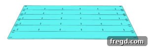 Craft Your Own Canopy Bed 25 Diagram for headboard plank assembly