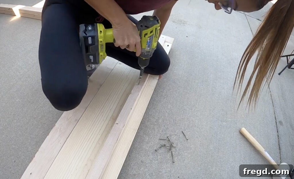 Craft Your Own Canopy Bed 13 Installing the mattress slat cleat