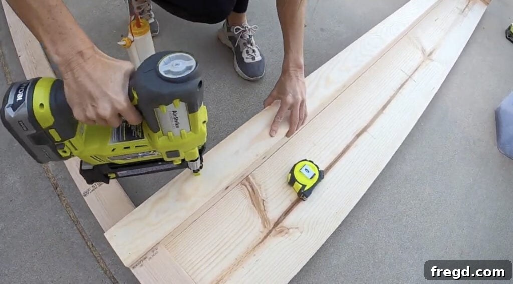 Craft Your Own Canopy Bed 15 Attaching decorative side trim to the bed frame