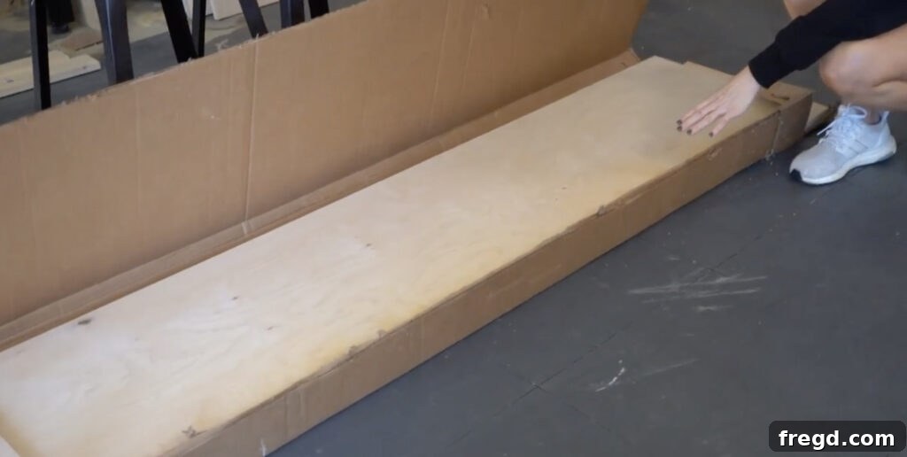 Design Your Own Home Office Workstation 4 Plywood sheets cut to size for the DIY desk towers