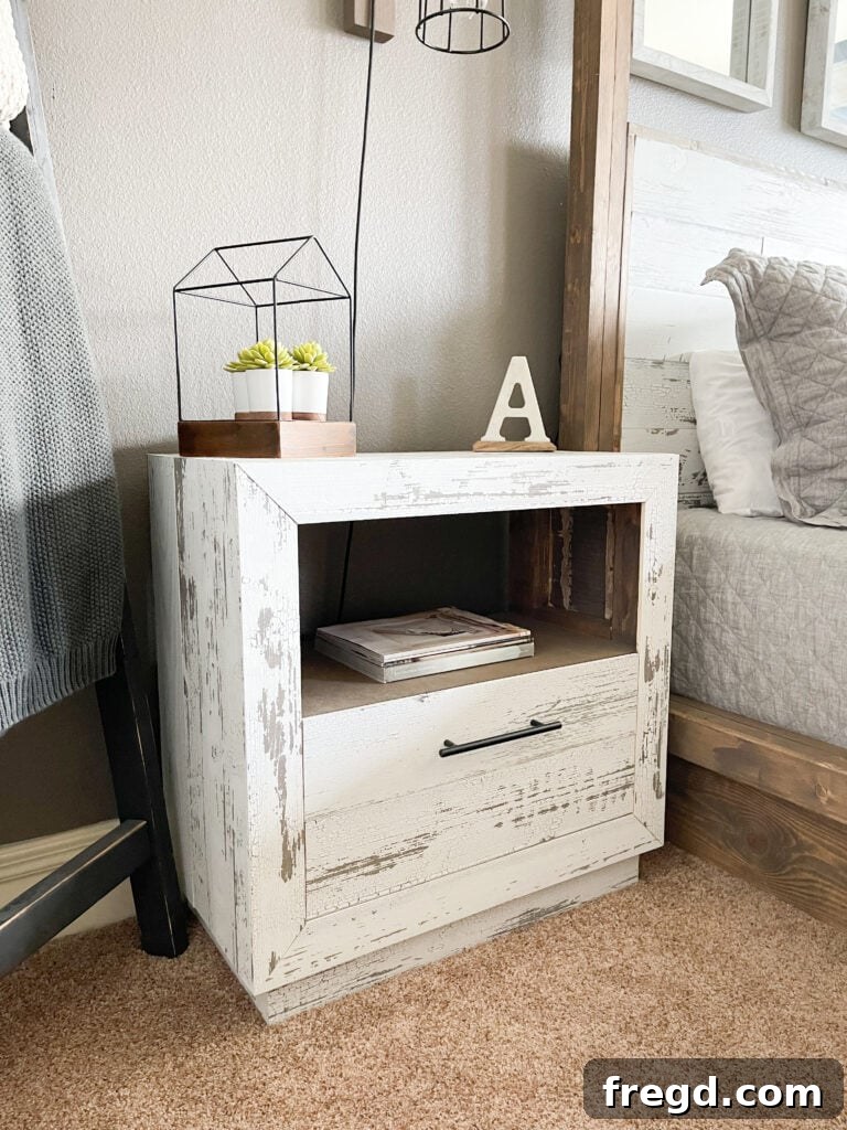 Modern DIY Nightstand with Hidden Storage Drawer 25 DIY nightstand with drawer perfectly matching the bedroom decor