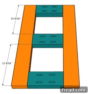 Assembling nightstand side frame