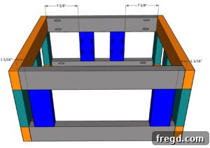 Installing interior cross supports