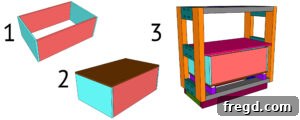 Assembling drawer box and bottom