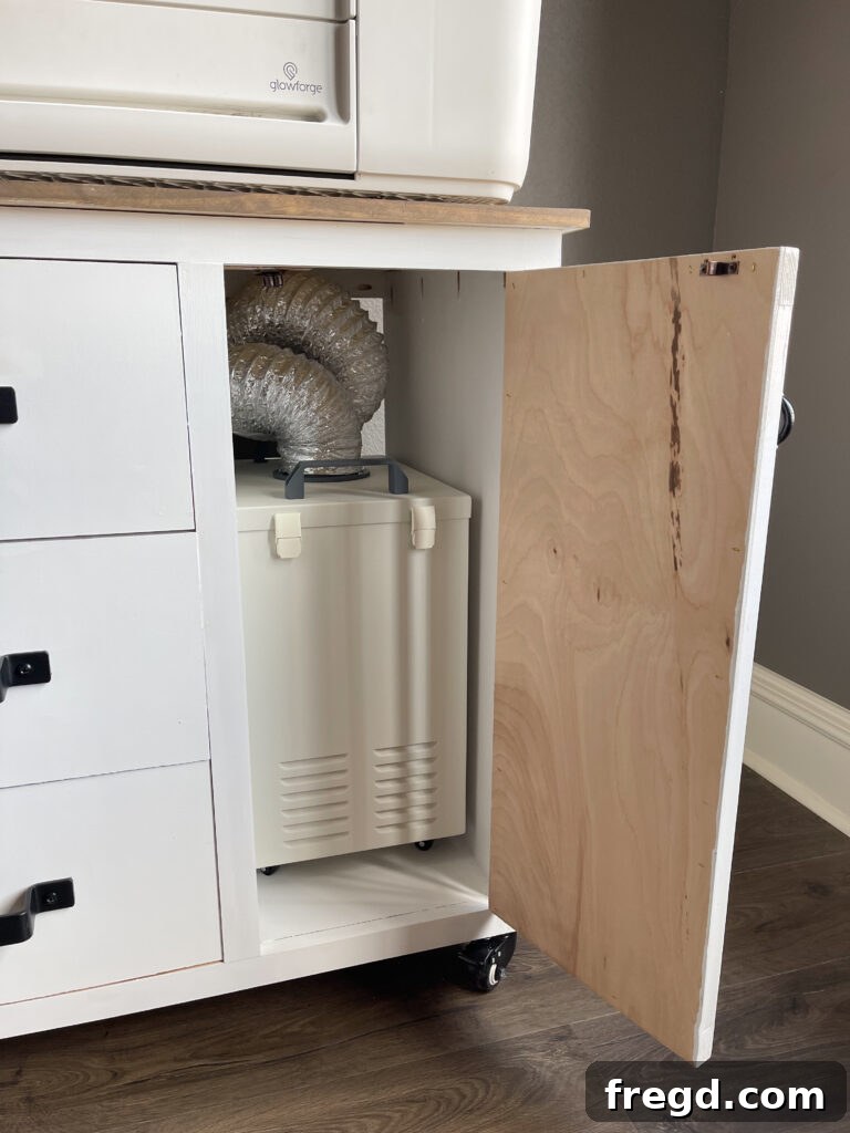Handmade Craft Storage Cabinet 28 DIY Craft Cabinet with drawers open