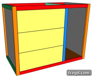 Handmade Craft Storage Cabinet 44 Drawer Face Attachment