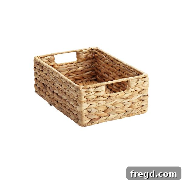 Under Stair Closet Reimagined 7 Woven storage baskets for a tidy and stylish closet