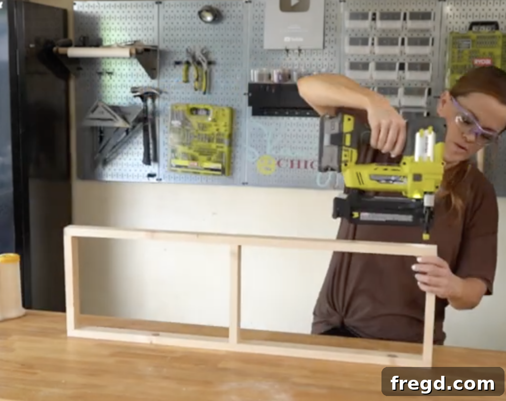 DIY Pipe Shelf Frame Construction