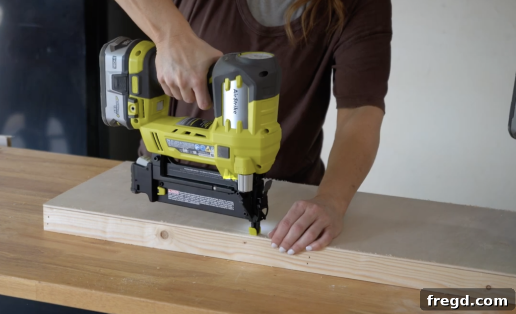 GluBot used for wood glue application