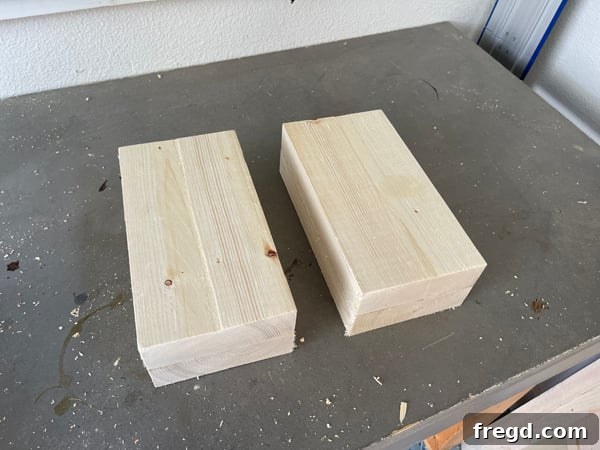 Craft Your Sleep Haven: DIY Bed Frame and Timber Headboard 11 Two foot assemblies for the bed frame