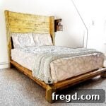 Craft Your Sleep Haven: DIY Bed Frame and Timber Headboard 32 Completed DIY Bed Frame