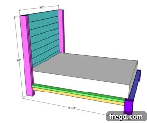 Craft Your Sleep Haven: DIY Bed Frame and Timber Headboard 47 Finished DIY Bed Frame