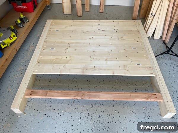 Craft Your Sleep Haven: DIY Bed Frame and Timber Headboard 10 Completed DIY Wood Headboard